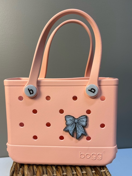 BOGG BAG Handbags - BOGG BAG Coral Pink Tote with Bow Accent